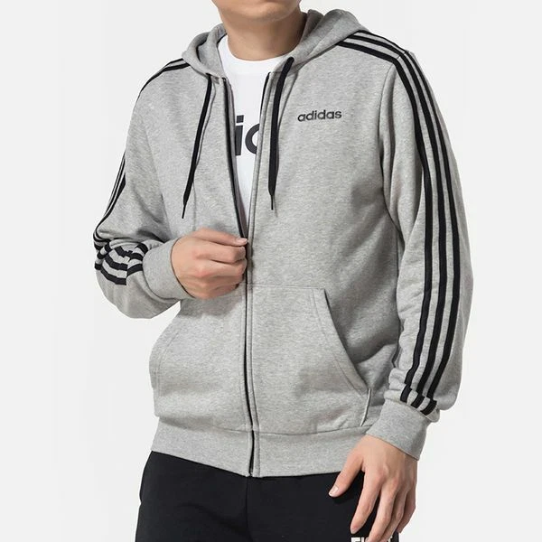 adidas men's french terry full zip hoodie