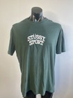 STUSSY Short Sleeve Green Vintage Style T-Shirt Size L