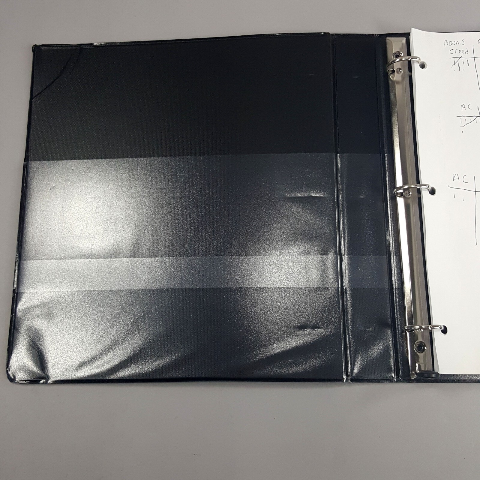 Image 6 of CREED III 3 - Screen Used DAZN Fight Commentator Binder with Notes - COA