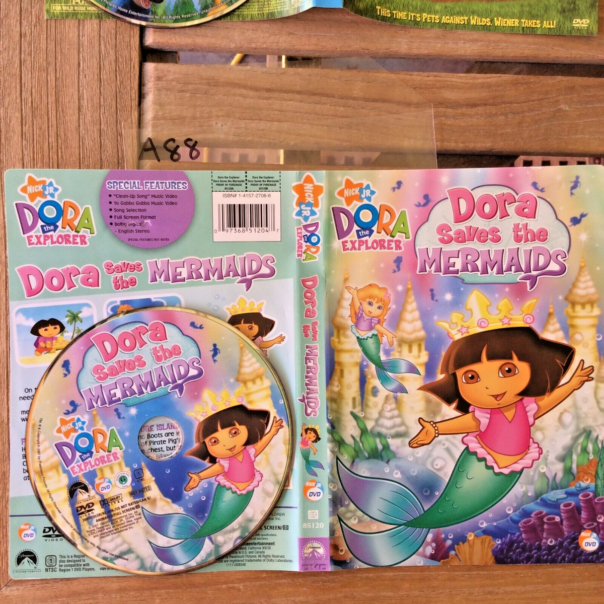 Dora the Explorer - Dora Saves the Mermaids (DVD, 2007) No Case No