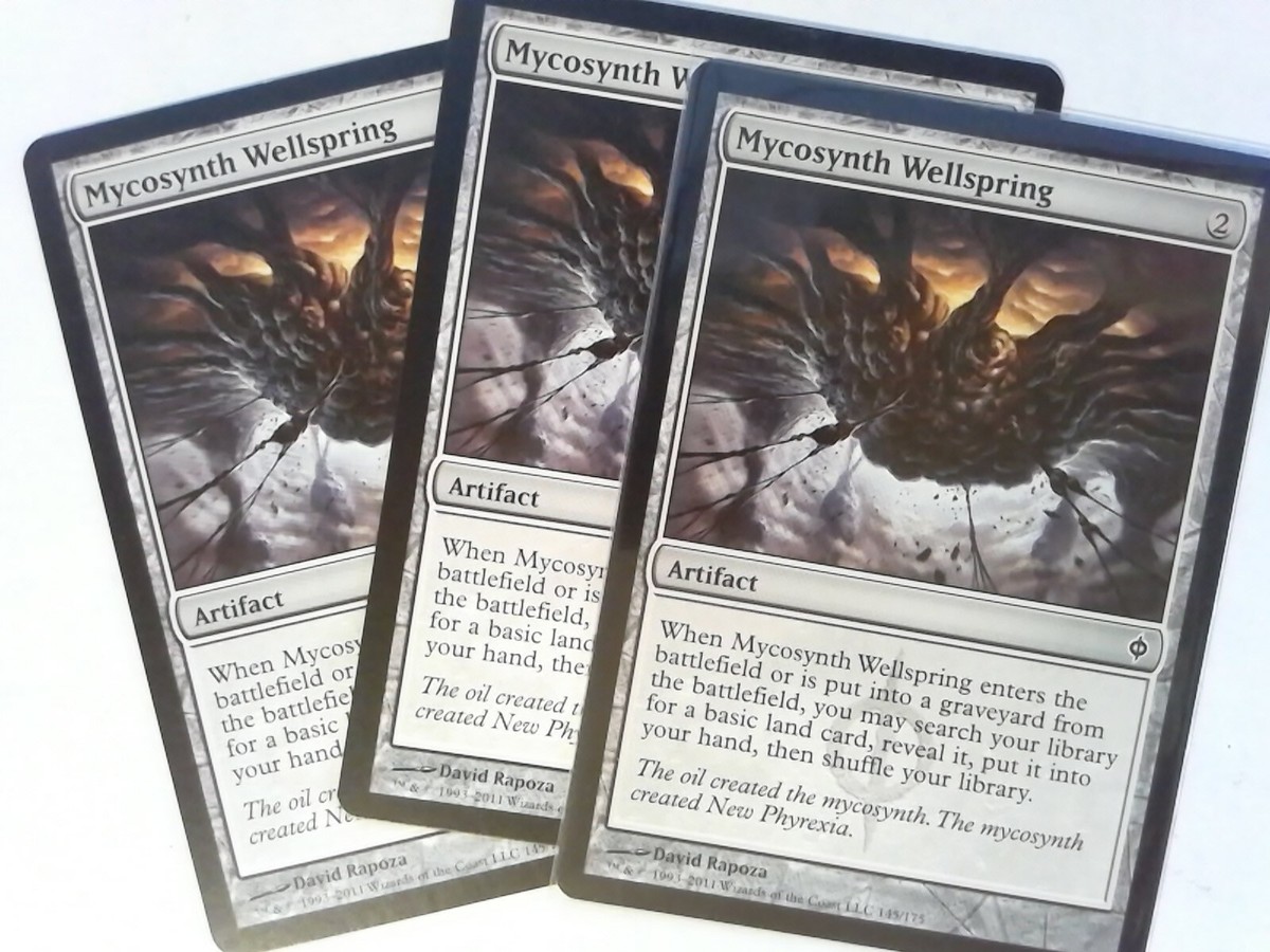 3x Mycosynth Wellspring New Phyrexia - Magic the Gathering Mtg