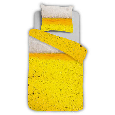 Bier Bettwäsche ESPiCO Sleep and Dream Motiv Gelb Radler Helles Getränk