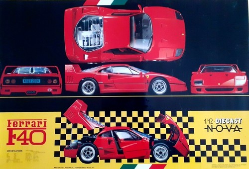 FERRARI F40  1:12 FUJIMI NOVA 14001 29000  nicht Doyusha Otaki Pocher - Bild 1 von 12