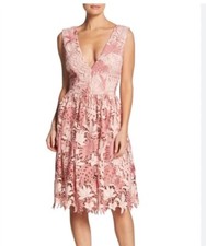 Dress the population Anthropologie BHLDN Rita dress pink size Large