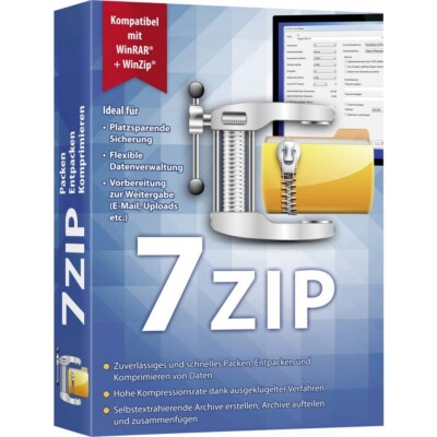 7ZIP - Packen   Entpacken   Komprimieren - ZIP,RAR,TAR,7z uvm. PC-DVD-ROM