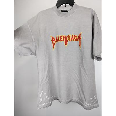 Balenciaga Short Sleeve T-Shirt in Grey BNWT 4 | eBay