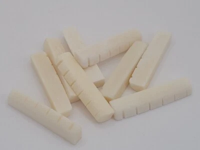 *V Minor B Stock* 43mm Bone String Nut for Les Paul, SG ES type Electric Guitars