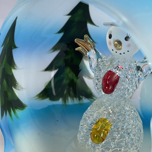 Sorelle Winter Sky Third Snowman Globe Serie BL-SNOW3-GLB Ornament schön - Bild 11 von 22