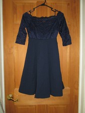 Women's Navy MissMay Lace Top A-Line Dress, New w/ Tags, XS