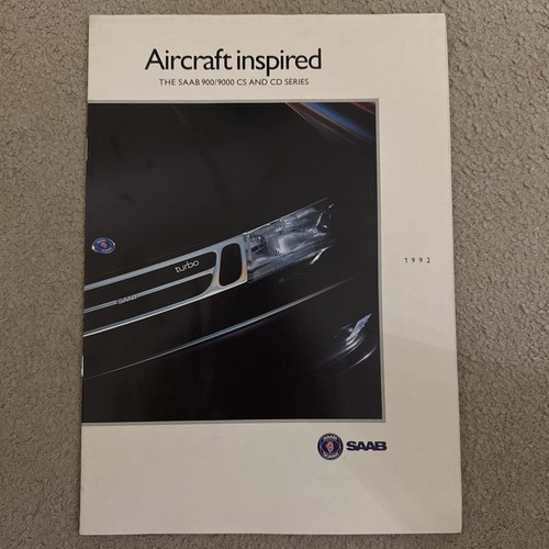 Saab 900/9000 CS & CD UK Sales Brochure 1992
