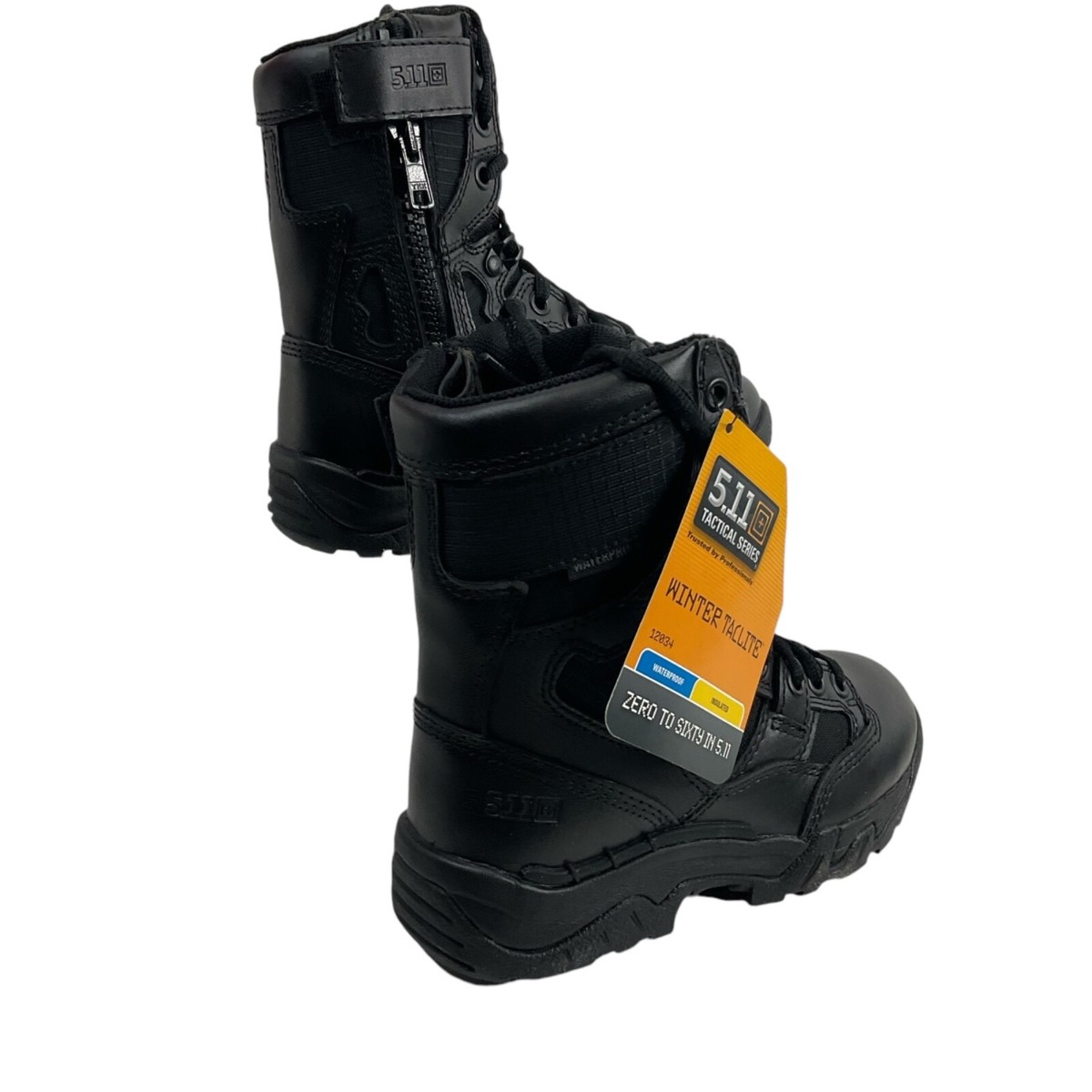 5.11 Tactical Boot Mens Sz 4 Womens Sz 6 Black Taclite 8in