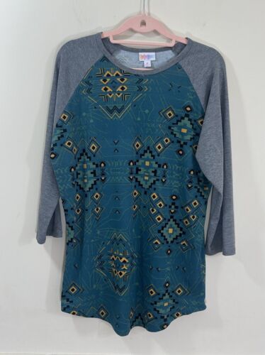 Lot of 3 Lularoe Shirts Tops MEDIUM 3/4 Sleeve Halloween & Tribal Women’s - Picture 2 of 19