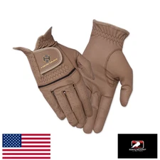 Heritage Premier Show Gloves Size 6 Brown – Pro Grip Equestrian Riding