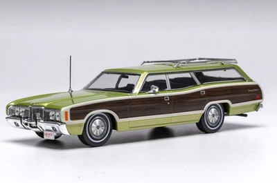 IXO 1/43 DIECAST 1972 FORD LTD COUNTRY SQUIRE WAGON/KOMBI GRÜN METALLIC CLC608