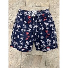 Trunks Surf and Swim Co Palm Tree Print Swim Trunks Medium