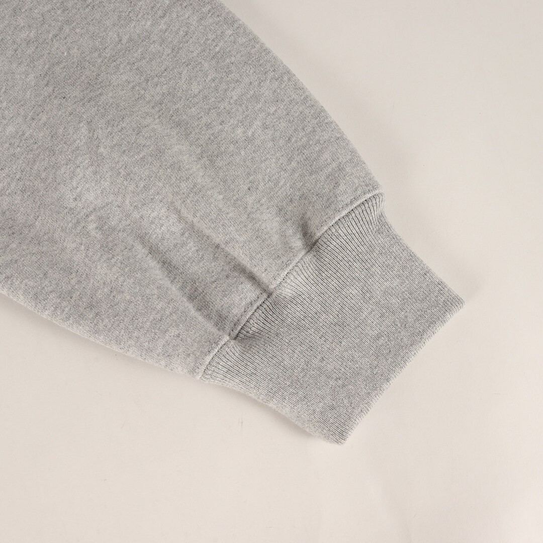 Supreme Hoodie Heather Grey Sz: S 25AW Big Satin Applique Sweatshirt Used BEEG-0 thumbnail 5