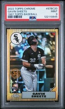 2022 TOPPS CHROME 1987 TOPPS BB #87BC20 GAVIN SHEETS PSA 9