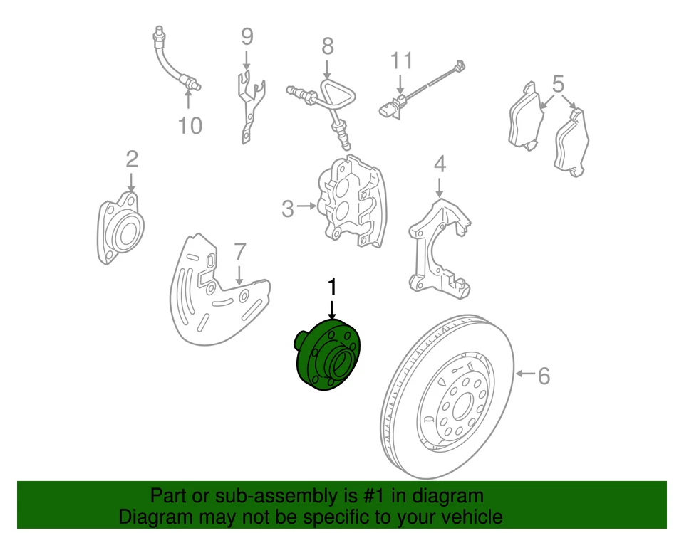 Buje original Audi 4E0-407-613-C Foto 2 de 3