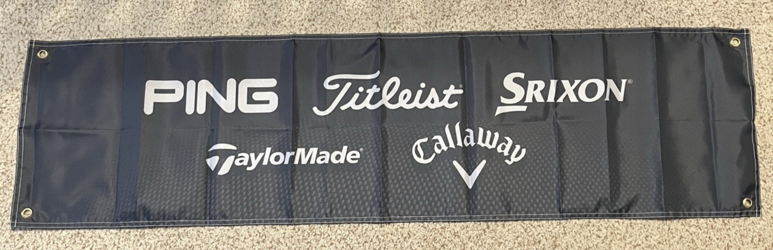 Ping Titleist Srixon Taylormade Callaway 1'X4' banner New gr