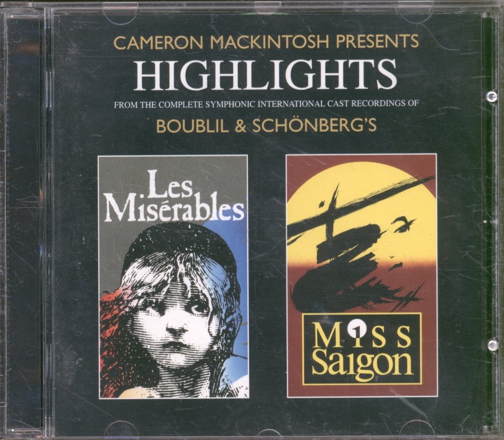Various Artists Highlights From Les Miserables & Miss Saigon CD UK Crimson 1997