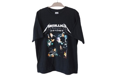 Vintage Metallica Sick Of the Studio Tour 2007 t-shirt rock music Size L 00s
