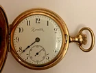 Antique Zenith Gold Filled Full HUNTER POCKET WATCH Running 40 grams