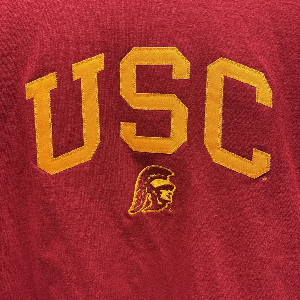 Camiseta para hombre Cadre atlética USC troyanos bordada borgoña grande usada en excelente estado Foto 2 de 4