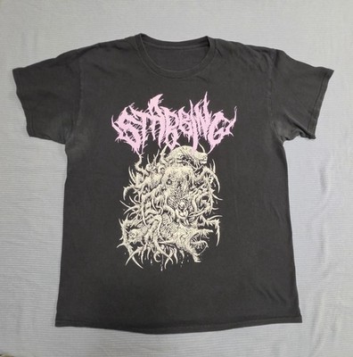 Stabbing Purple Logo Shirt Large TXDM Brutal Death Metal Band Tee