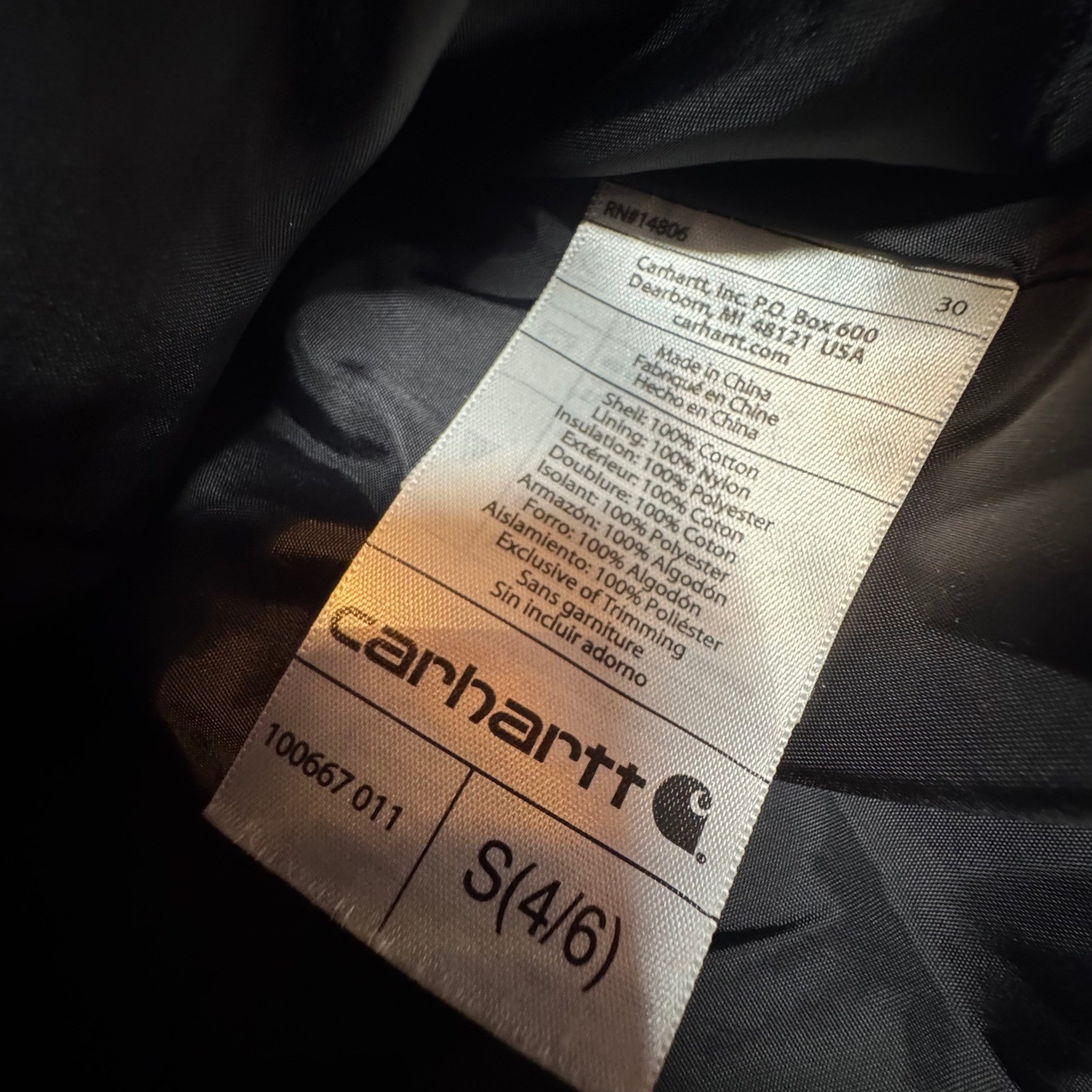 Discontinued Carhartt Women's Gray Gallatin Quilted Lined Hooded Jacket Sz Small thumbnail 3