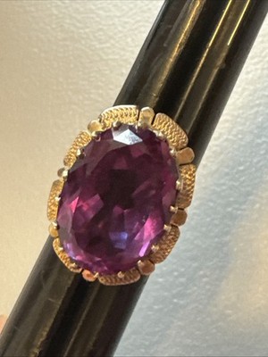 Womens mexican .925 mexico taxco amethyst rings signed MAM