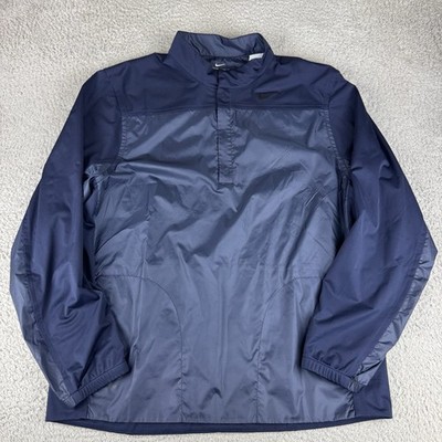 Nike Shield Mens 1/2 Zip Pullover Golf Jacket 892252-451 Active Large