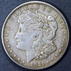 1921-S $1 MORGAN SILVER DOLLAR KM# 110 Grade:  Choice BU  A6908