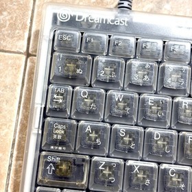 Dreamcast Clear Keyboard HKT-4000 Transparent Skeleton Official SEGA Region FREE