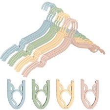Travel Clothes Hangers Portable Folding Foldable Cloth Drying Rack Organizer ...