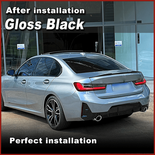 Alerón trasero alerón trasero negro brillante para BMW G20 330i G80 M3 2018-2024 - Imagen 2 de 9