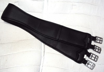WINTEC English Contoured Elastic Girth- 45'' Size- Padded/SS Roller Buckles -NICE