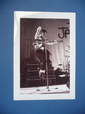Paul Weller The Jam Rickenbacker 330 and VOX Amps Black and White Photograph A4