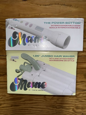 #ad Mane The Power Bottom 1 Inch Curling Iron Styling Attachment Hair Tool Set $33.75