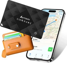 Card Tracker for Wallet, Works with Apple Find My (iOS Only) - Ultra-Slim Wallet