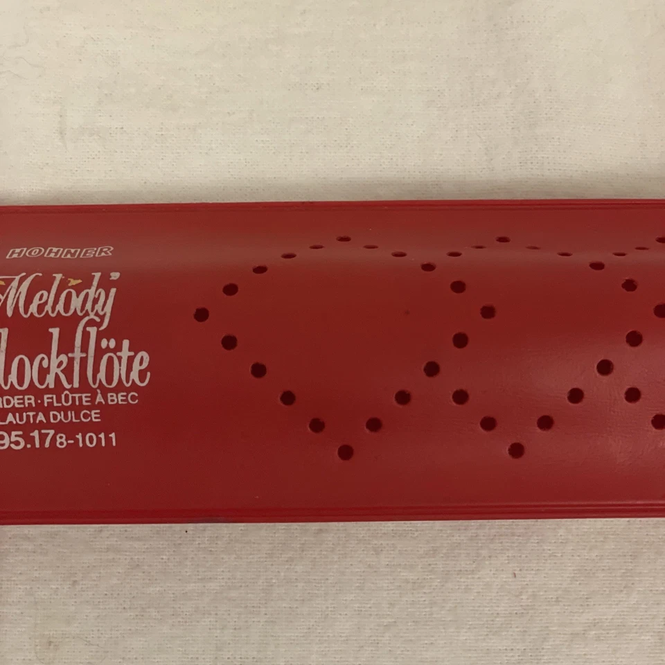 Vintage Hohner Melody Blockflote Recorder Flute . With Red Case Made In Germany - image 4 of 4