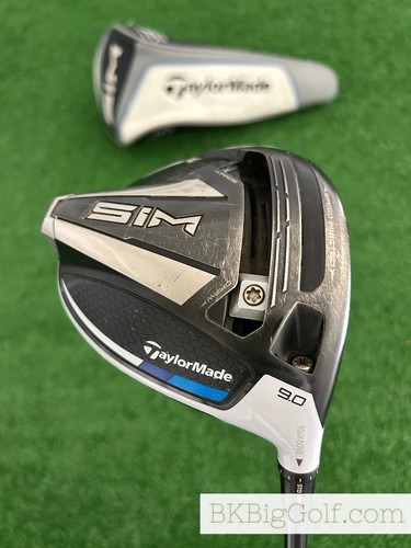 Taylormade Sim Max 9.0 Driver w Headcover / Stiff