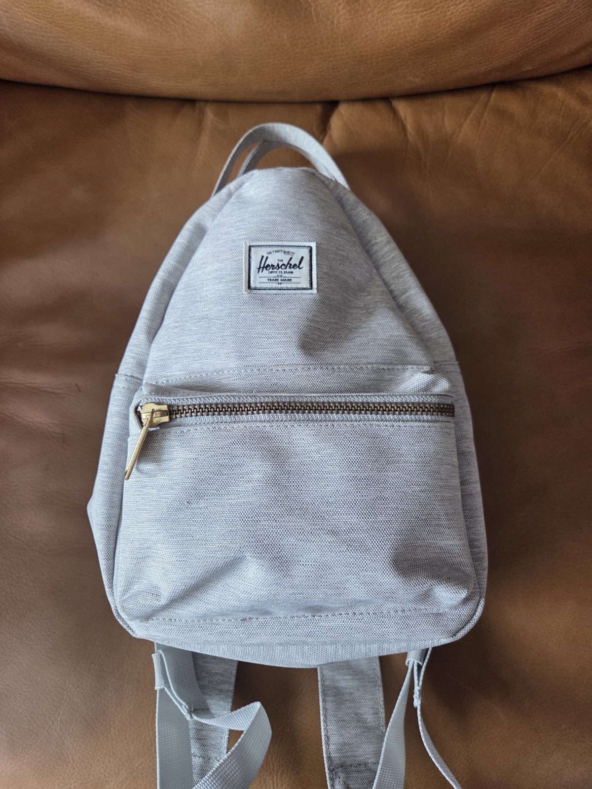 Hershel Mini Nova Backpack Gray, Adjustable Straps - image 2