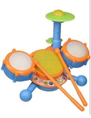 VTech KidiBeats Kids Drum Set Orange