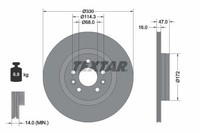 Textar Bremsscheibe 92351803