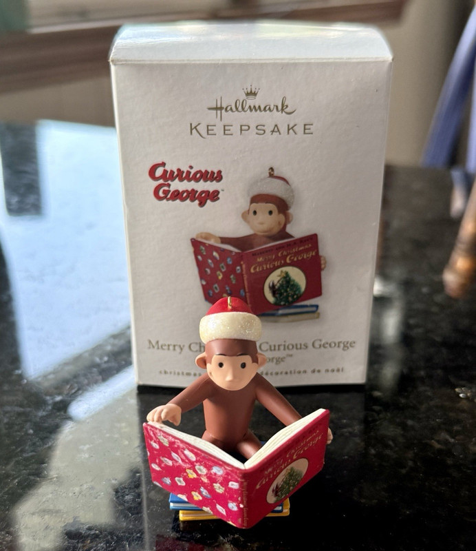 Hallmark Keepsake Curious George Merry Christmas Multicolor Ornament