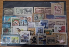 Mixed stamp lot - Mixed years and Countries - on paper/off paper