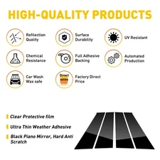 For Dodge CREW Ram 2019-2022 1500 Black Door Cab Vent Visors Rain Window Guards