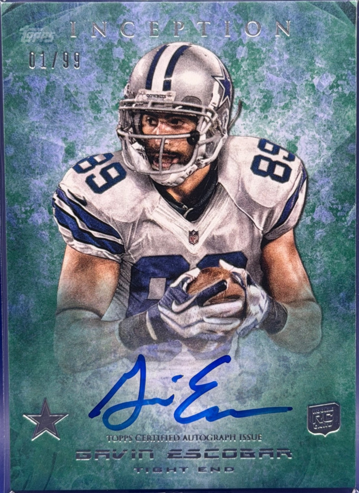 Gavin Escobar Topps Inception #135 Autograph-Green