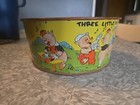 Early Walt Disney 1930’s 3 Little Pigs Ohio Art Tin Litho Pail Estate RV 11 — photo 8