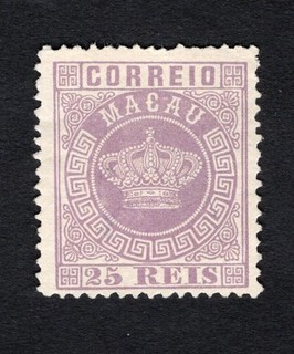 Macau 1885 stamp Mi#18A MH CV=45$